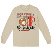 Mushroom hot mess always stressed baseball mama stanley cup Long Sleeve Tee - MaliasSmallBusiness