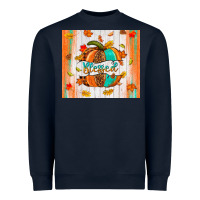 Navy blessed pumpkin Heavyweight Sweatshirt - NancyCooperArtShop
