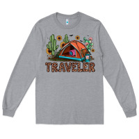 Heather Grey traveler Long Sleeve Tee - JahusDesignShop