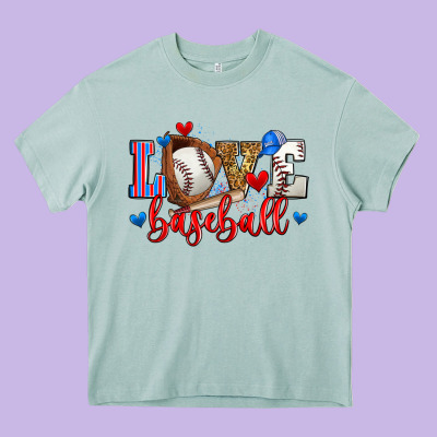 Love Baseball Heavy Core Tee Designed By Zillion Design Studio