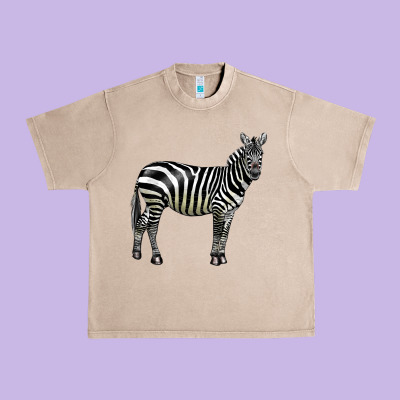 Zebra Urban Heavy Tee Designed By Lillyallendesigns