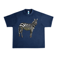 Navy zebra Urban Heavy Tee - LillyAllenDesigns