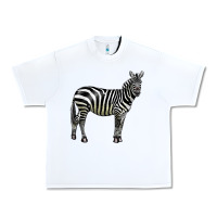 White zebra Urban Heavy Tee - LillyAllenDesigns