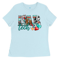 Baby Blue lab tech Ladies Tee - texasbilliewilder