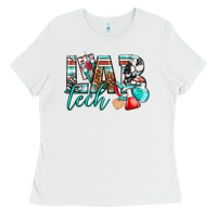 White lab tech Ladies Tee - texasbilliewilder