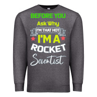 Charcoal Heather Rocket Scientist Why I m Hot Gift Premium Sweatshirt - Bettercallsaul