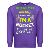 Purple Rocket Scientist Why I m Hot Gift Premium Sweatshirt - Bettercallsaul