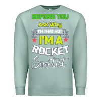Seafoam Rocket Scientist Why I m Hot Gift Premium Sweatshirt - Bettercallsaul
