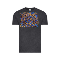 Vintage Black leopard with navy blue glitter Vintage Tee - Artiststas