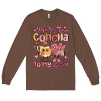 Chestnut youre the concha to my cafecito mexican pan dulce Long Sleeve Tee - MaliasSmallBusiness