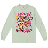 Matcha youre the concha to my cafecito mexican pan dulce Long Sleeve Tee - MaliasSmallBusiness