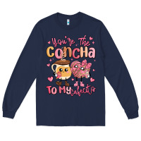 Navy youre the concha to my cafecito mexican pan dulce Long Sleeve Tee - MaliasSmallBusiness