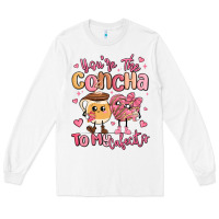 White youre the concha to my cafecito mexican pan dulce Long Sleeve Tee - MaliasSmallBusiness