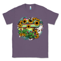 Lavender Guanajuato sunflower serape map Classic Tee - RanaPortraitStore