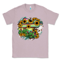Lilac Guanajuato sunflower serape map Classic Tee - RanaPortraitStore