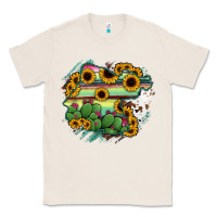 Natural Guanajuato sunflower serape map Classic Tee - RanaPortraitStore