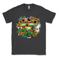 Smoke Guanajuato sunflower serape map Classic Tee - RanaPortraitStore
