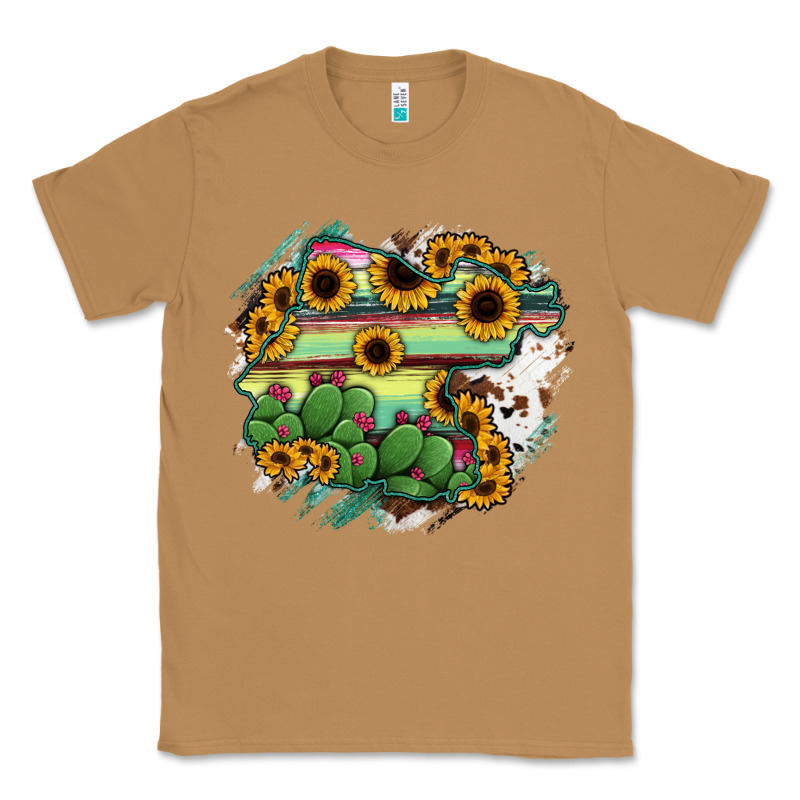 Guanajuato Sunflower Serape Map Classic Tee by RanaPortraitStore | Teevron