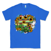 True Royal Guanajuato sunflower serape map Classic Tee - RanaPortraitStore