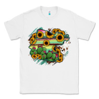 White Guanajuato sunflower serape map Classic Tee - RanaPortraitStore