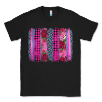 Black valentine's day floral leopard brushstroke Classic Tee - AdoDesignShop