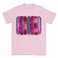 Bubblegum Pink valentine's day floral leopard brushstroke Classic Tee - AdoDesignShop