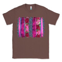 Chestnut valentine's day floral leopard brushstroke Classic Tee - AdoDesignShop