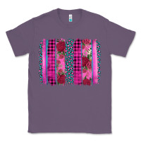 Lavender valentine's day floral leopard brushstroke Classic Tee - AdoDesignShop