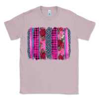 Lilac valentine's day floral leopard brushstroke Classic Tee - AdoDesignShop