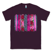 Plum valentine's day floral leopard brushstroke Classic Tee - AdoDesignShop