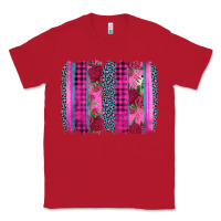 Red valentine's day floral leopard brushstroke Classic Tee - AdoDesignShop