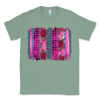 Sage valentine's day floral leopard brushstroke Classic Tee - AdoDesignShop