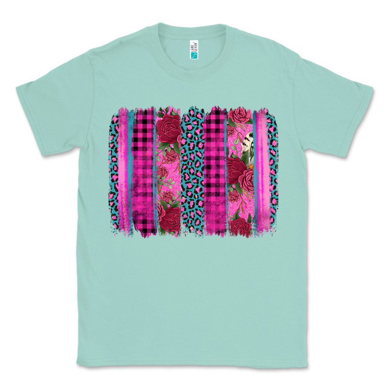 Valentine's Day Floral Leopard Brushstroke Classic Tee by AdoDesignShop | Teevron