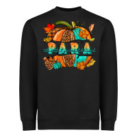 Black para pumpkin Heavyweight Sweatshirt - NancyCooperArtShop