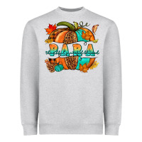 Heather Grey para pumpkin Heavyweight Sweatshirt - NancyCooperArtShop