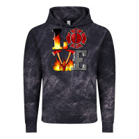 Cloud Black firefighter love Vintage Hoodie - Artiststas