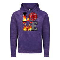 Cloud Purple firefighter love Vintage Hoodie - Artiststas
