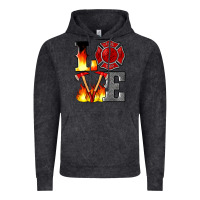 Vintage Black firefighter love Vintage Hoodie - Artiststas