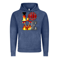 Vintage Denim firefighter love Vintage Hoodie - Artiststas