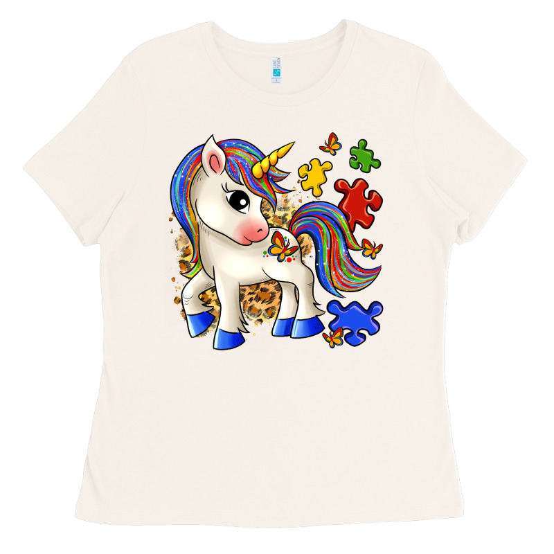 Autism Unicorn Ladies Tee by Zillion Design Studio | Teevron