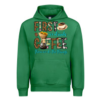 Emerald first we drink coffee then we do the things Urban Hoodie - OliviaCreatesArt
