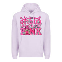 Lilac In October We Wear Pink with Gnome Premium Hoodie - texasbilliewilder