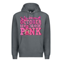Rock In October We Wear Pink with Gnome Premium Hoodie - texasbilliewilder
