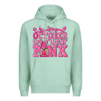 Seafoam In October We Wear Pink with Gnome Premium Hoodie - texasbilliewilder