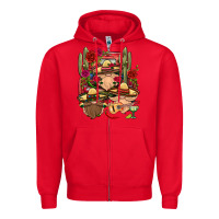 Red Mexican Gnomies Truck Zipper Hoodie - BundleAndBundleShop