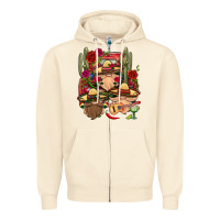 Sandshell Mexican Gnomies Truck Zipper Hoodie - BundleAndBundleShop