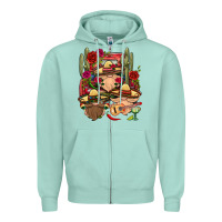 Seafoam Mexican Gnomies Truck Zipper Hoodie - BundleAndBundleShop
