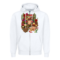 White Mexican Gnomies Truck Zipper Hoodie - BundleAndBundleShop