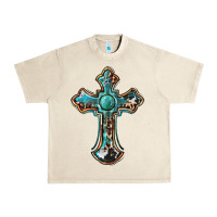 Sandshell western cross Urban Heavy Tee - BarkalooDesign