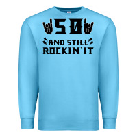 Ocean Blue 50 Birthday Rock Premium Sweatshirt - Bettercallsaul